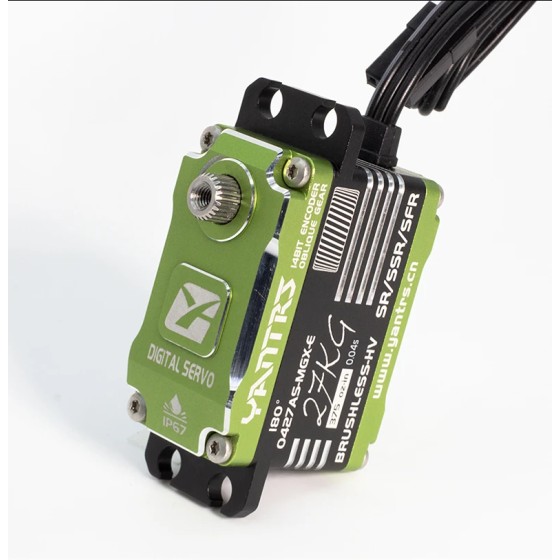 YANTRS Short Body Brushless Waterproof Servo 27KG 8.4v Digital Magnetic Sensing RC Steering Gear for Helicopters Fixed Wing